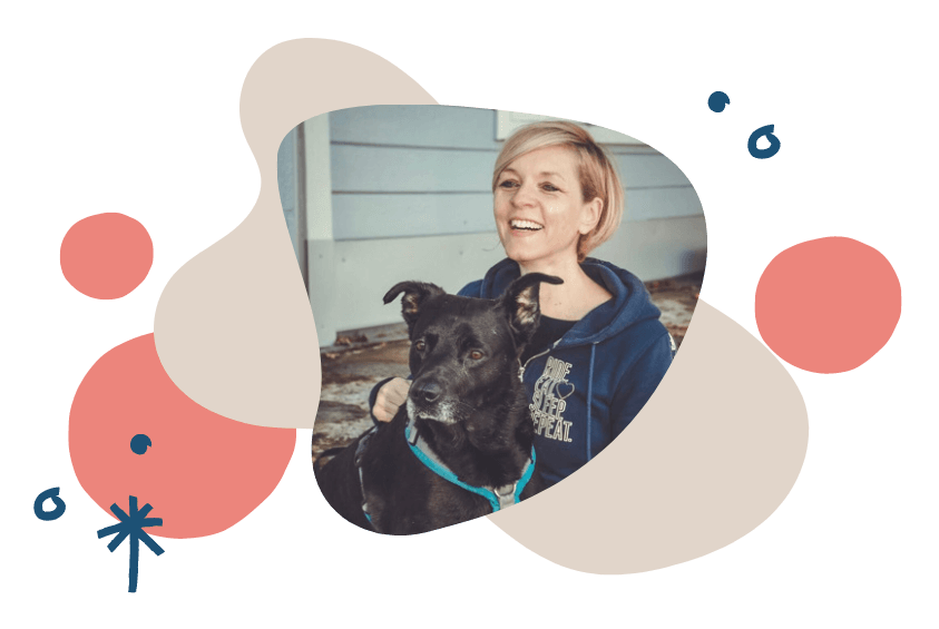 Daniela Loibl mit Happy