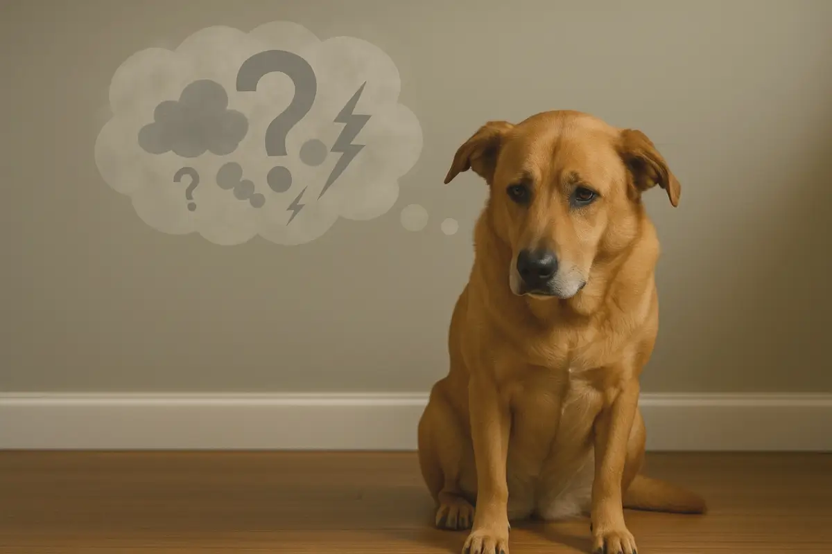 Überforderter Tierschutzhund